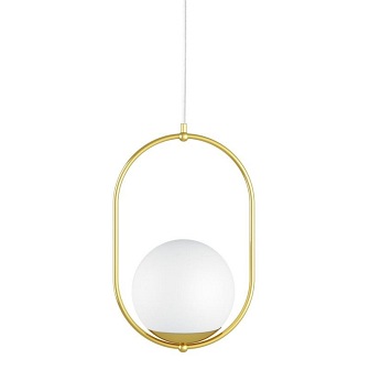 Loftowa lampa wisząca szklana Koban B Ummo złota